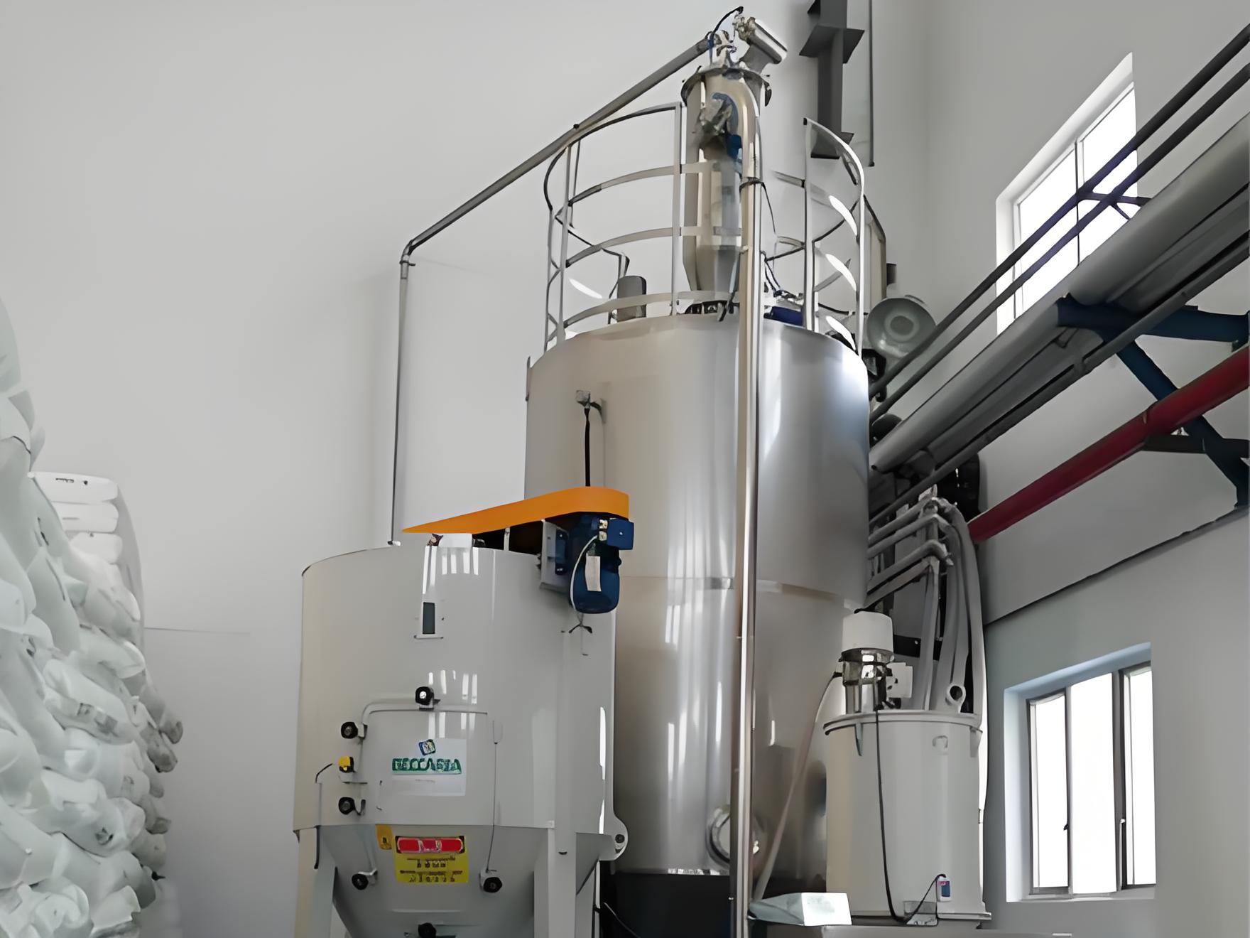 PVC塑料颗料投料输送案例